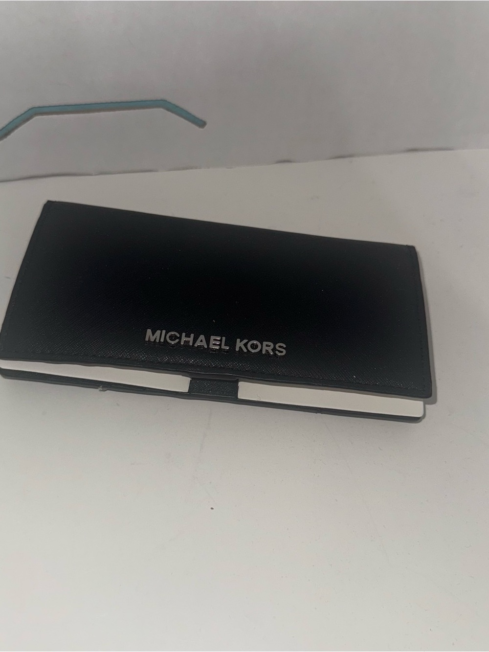Michael Kors Black Leather Jet Set Travel Wallet